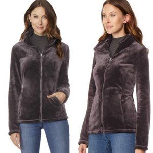 32 Degrees Plush Faux Fur Zip Jacket - XL